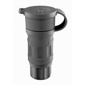 20-Amp, 480-Volt- 3PY, Locking Connector, Industrial Grade, Grounding, Wetguard, Black
