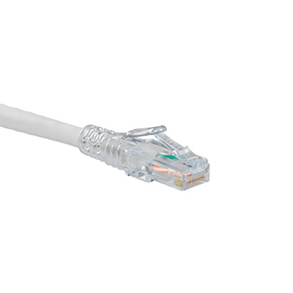 Extreme Cat 6 Slimline Boot Patch Cord, 1 Ft, Color White