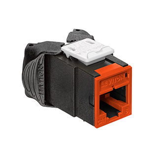 Atlas-X1 Cat 6A UTP QuickPort Connector, Orange