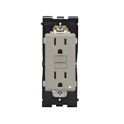 Leviton Renu® Tamper-Resistant Self-Test SmartlockPro GFCI Outlet RGF15-0WS, 15A-125V, in Wood Smoke