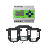 Din-rail Series 4100 Universal Voltage Bi-directional 3-phase 3W/4W Bacnet MS/TP Meter Kits 400A Split Core CTS Included.