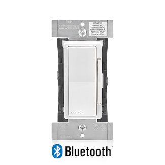 Decora Digital Universal Dimmable LED, CFL and Incandescent Digital Dimmer and 24 hour Timer, 1000W-120VAC Incandescent, 450W-120VAC Dimmable LED and CFL, 1000 VA Mark 10, 1000 VA MLV, 60Hz, Single Pole and 3-Way/multi-location control, LED locator and brightness display. White face assembled on device, Ivory and Light Almond faces included. Neutral wire required for installation. - White, Ivory, Light Almond