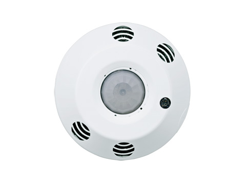 Multi-Technology PIR/Ultrasonic Occupancy Sensor. Dual Relay. Line Voltage. Ceiling Mount. 2000 Sq. Ft Coverage. 360 Degree Pattern. Commercial Grade.  - White