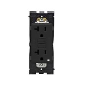 Leviton Renu® Tamper-Resistant Self-Test SmartlockPro GFCI Outlet RGF20-0OB, 20A-125V, in Onyx Black
