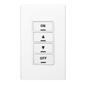 Provolt Low Voltage Switch, 1 Button. Compatible With 4 Button Color Change Kits (RDGSW-4EX), White, Includes A Matching Screwless Snap-on Wall Plate.