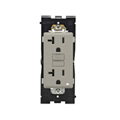 Leviton Renu® Tamper-Resistant Self-Test SmartlockPro GFCI Outlet RGF20-0WS, 20A-125V, in Wood Smoke