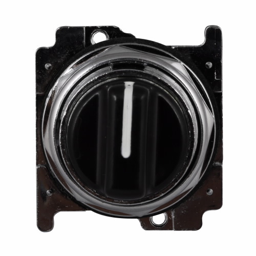 Product image for Eaton Electrical 10250T1322 30.5 mm 3-Position Maintained Black Die-Cast Zinc IP65 Non-Illuminated Selector Switch Operator