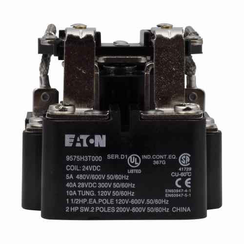 Product image for ETN 9575H3L010 gp rl,DPDT,W/ Aux Co