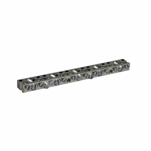 Product image for Eaton Electrical BRGBK39512 5.78 Inch 14 to 6 AWG/14 to 12 AWG Aluminum/Copper 5-Terminal Load Center Ground Bar Kit