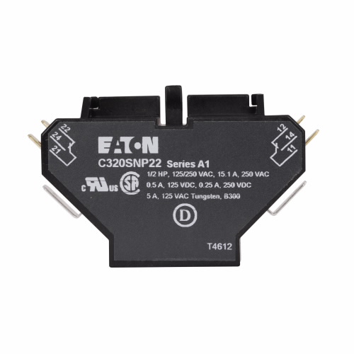 Product image for ETN C320SNP22 2NO-2NC SDE MNT AUX F