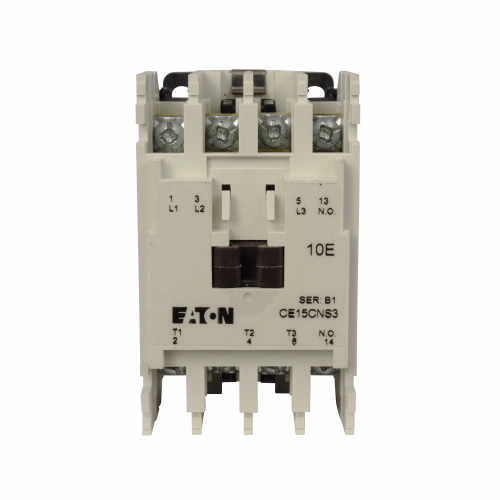 Product image for Eaton Electrical CE15CNS3AB 120 Volt 27 Amp 3-Pole Non-Reversing IEC Contactor