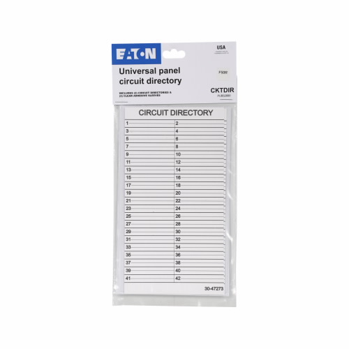 Product image for ETN CKTDIR (2)42 CKT CARD,(2)ADHESI