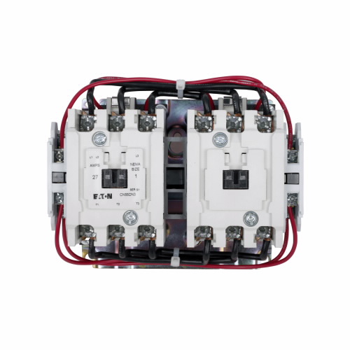 Product image for Eaton Electrical CN55DN3AB 120 Volt 27 Amp 3-Pole Reversing NEMA Contactor
