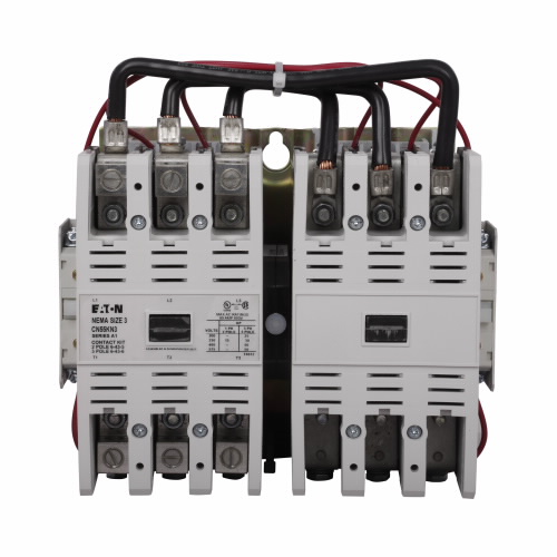 Product image for Eaton Electrical CN55KN3A 120 Volt 90 Amp 3-Pole Reversing NEMA Contactor