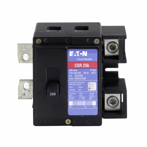 Product image for Eaton Electrical CSR2200N 120/240 VAC 200 Amp 2-Pole Main Panelboard Circuit Breaker Kit