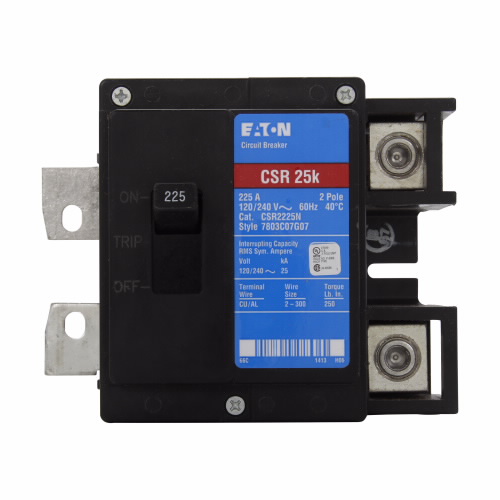 Product image for Eaton Electrical CSR2225N 120/240 VAC 225 Amp 2-Pole Main Circuit Breaker