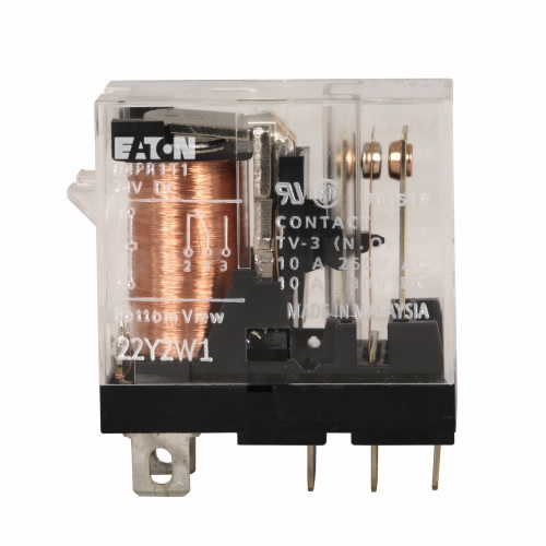 Product image for Eaton Electrical D4PR1A 120 VAC SPDT Silver Alloy AC Operated General Purpose Plug-In Relay