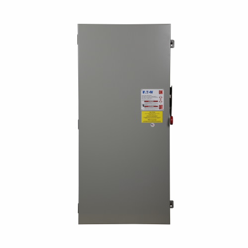 Product image for Eaton Electrical DG326NGK 120/240 VAC 600 Amp 75 to 200 Hp 3-Pole 4-Wire Fusible Single Throw Safety Switch