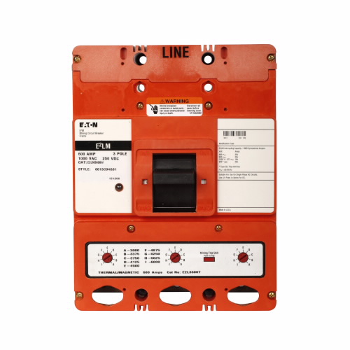 Product image for ETN E2LM3600W 600A 3P THERMAL MAG 1
