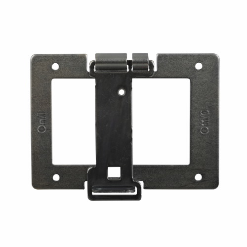 Product image for Cutler-Hammer HLK4LOFF molded case circuit breaker accessory handle mechanism, Padlockable handle lock hasp, Lock OFF, LD-Frame breakers, Frame L, Series C, Side mounted