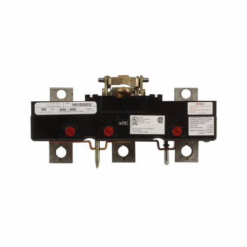 Product image for Cutler-Hammer LA3400PR Classic complete molded case circuit breaker, LA, Interchangeable thermal-magnetic trip, 2000-4000A trip rating, Three-pole, 400A, 600 Vac, 250 Vdc, 200 kAIC at 600 Vac, 100 kAIC