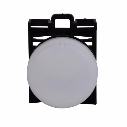 Product image for Cutler-Hammer M22-L-W M22 modular pushbutton, Indicating Light Operator, Flush, IP66, NEMA 4X, 13, Rk resistance 47, Illuminated, White, 100, 000 Hours of operation