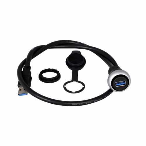 Product image for Cutler-Hammer M22-USB-SA M22 pushbutton usb socket, M22 Modular Pushbutton USB Socket, 22.5 mm, IP67, IP69K, NEMA 4X, 21