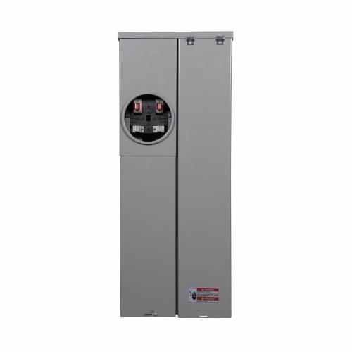 Product image for Cutler-Hammer MBE2040B150BTS Meter Breaker EUSERC Type BR , CSR2150 main breaker, 150A, 120/240V, Ring, 20 spaces, 40 circuits, 22 kAIC, Surface mounting, Aluminum bus, Overhead/underground feed, Four-j