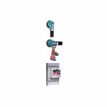 Product image for Cutler-Hammer LGHMVD24R molded case circuit breaker accessory handle mechanism, Handle mechanism Complete Kit, LG-Frame, Frame J-K, Red/yellow, Series G, 24, Inch