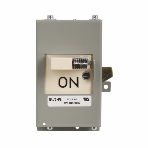 Product image for Cutler-Hammer SMCU100DS molded case circuit breaker accessory handle mechanism, Handle mechanism, Fusible/non-fusible disconnect, 30/60/100 A, Frame J-K, Series G, NEMA 1