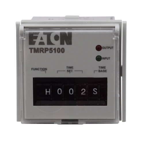 Product image for Cutler-Hammer TMRP5101 TMRP Series Timing Relay, Octal style terminals, 8 pins, Control switch trigger, 0.1 seconds-9,990 hours time delay, 12-240 Vac/dc input voltage, ON/OFF delay, 90% silver, 10% nickel, 1
