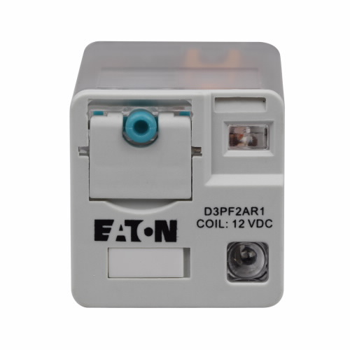 Product image for Eaton Electrical D3PF2AT1 24 VDC 470 Ohm DPDT Silver Alloy DC Operated General Purpose Plug-In Relay