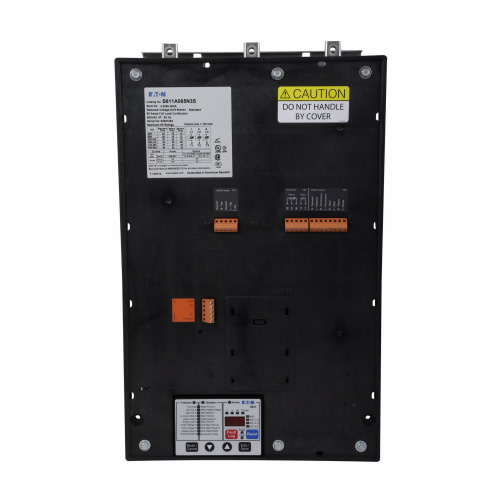 Product image for Cutler-Hammer S611A065N3S S611 Soft Starter, Frame A, 65A, 50 hp, 480V, 32.5-65 FLA, 130-600V operating, #14-2/0 AWG, 1 conductor, Vertical mounting, 2 Slots, FDC circuit breaker, Class RK5/K5/J Fuse