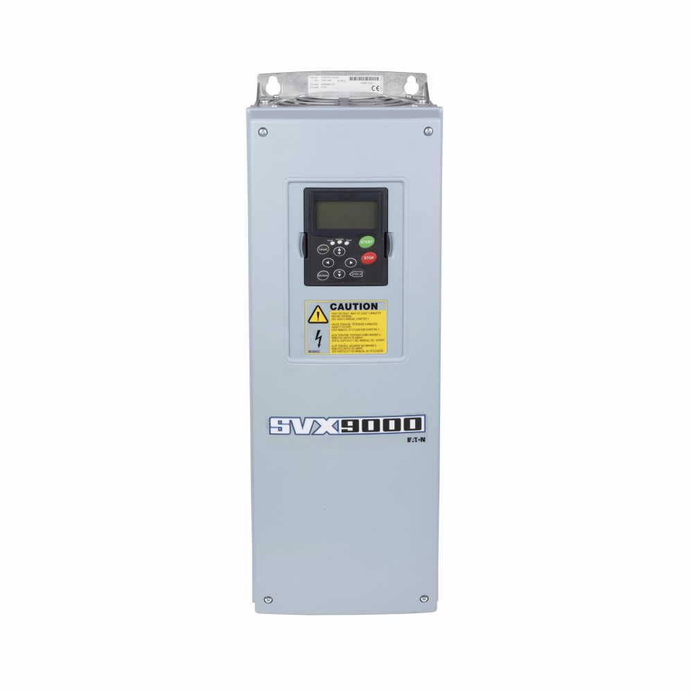 Product image for Cutler-Hammer SVX020A1-4A1B1B2 SVX adjustable frequency drive, 20HP, NEMA Type 1/IP21, 480V, FR6, Three-phase, EMC H, Standard Software, A/N keypad, Internal brake chopper, Standard boards, Extended I/O