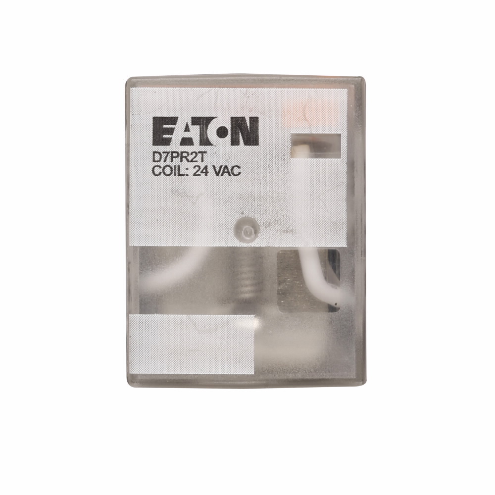 Product image for Cutler Hammer D7PR2T DPDT Relay, 24VAC Coil