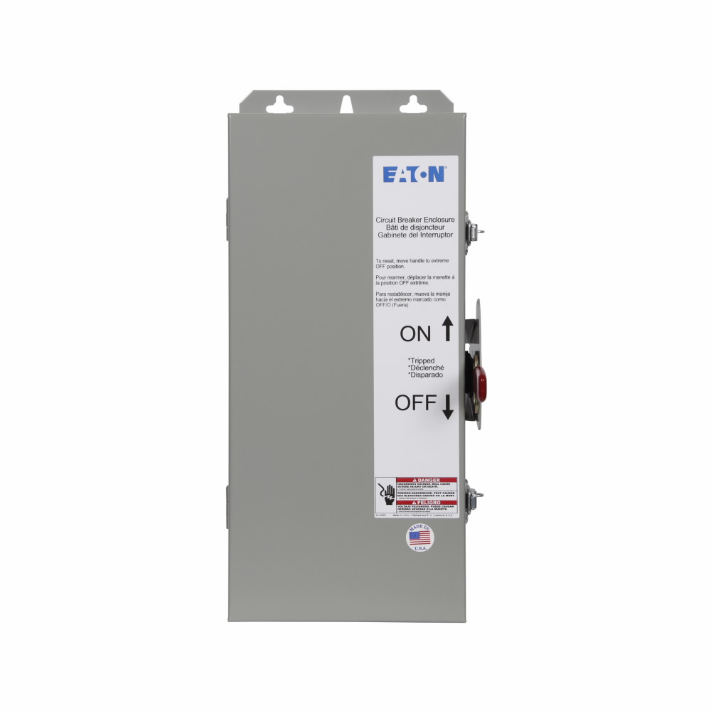 Product image for Cutler-Hammer JFDN100 Circuit Breaker Enclosure, C-series, NEMA 12K, Surface mount, With knockouts, Used with FD/FDB/HFD/FDC/ED/EDH/EDC circuit breakers