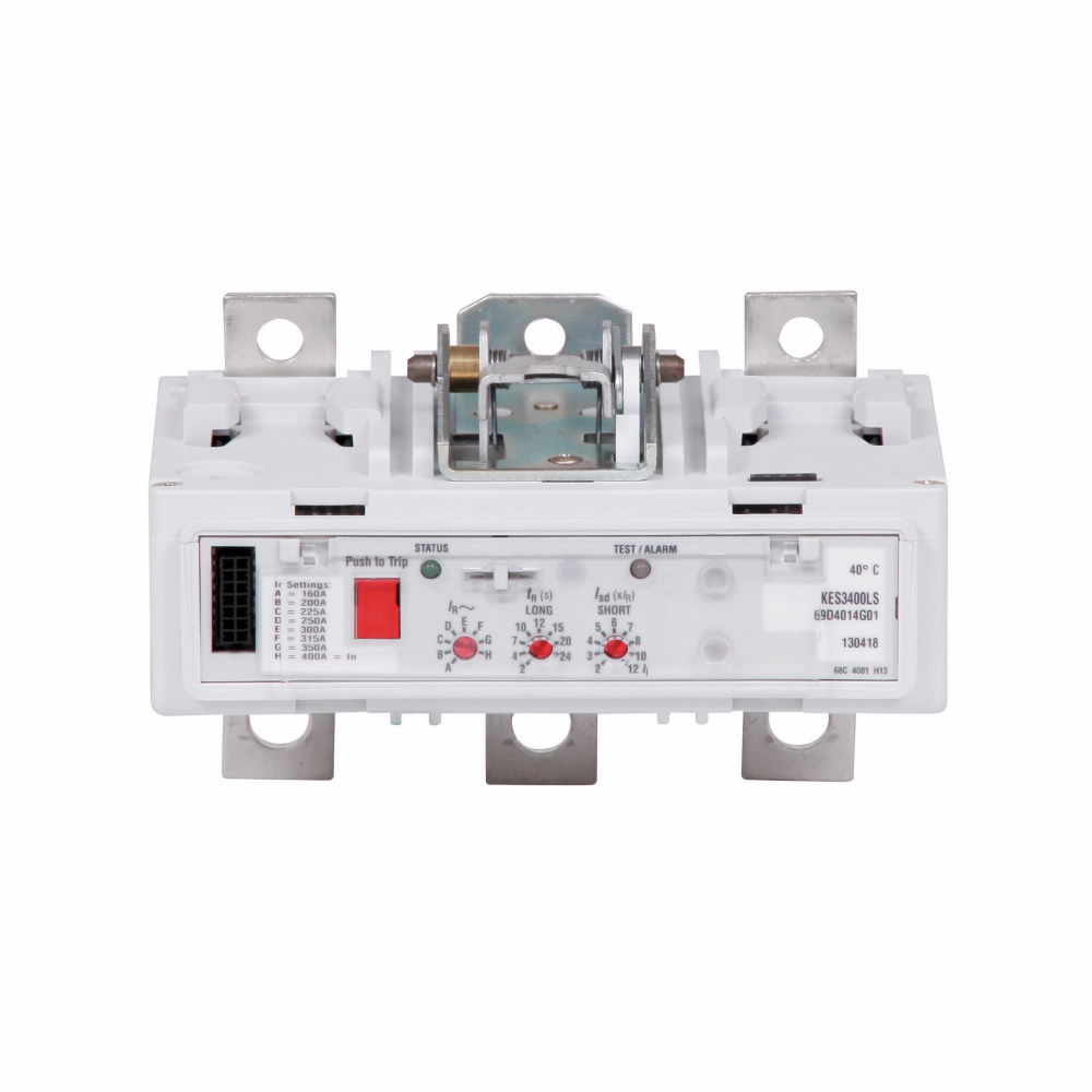 Product image for Cutler-Hammer KES3400LS molded case circuit breaker accessory trip unit, KES 310+ Electronic, 400 A, Three-pole, 310+ Electronic LS, Frame J-K, Series C