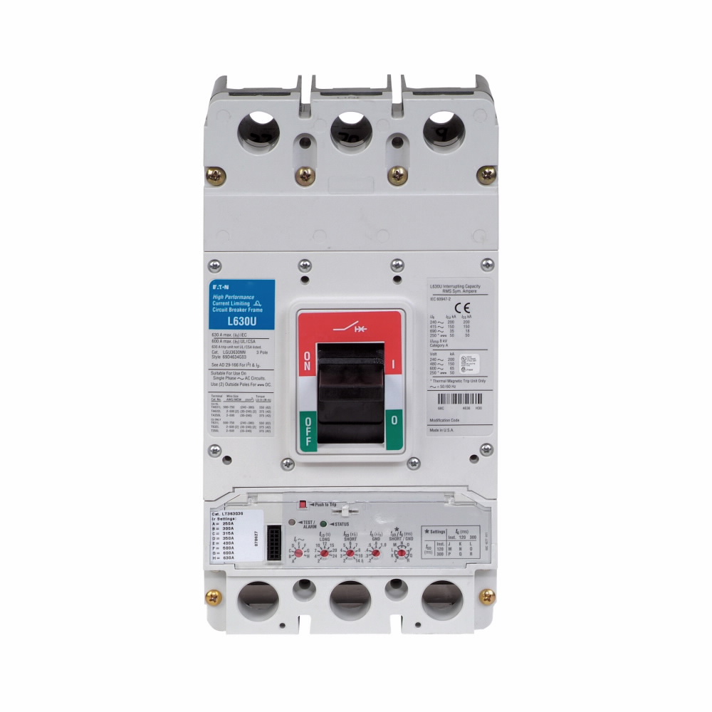 Product image for ETN LGU360038G LGU 3P 600A LSI RARM