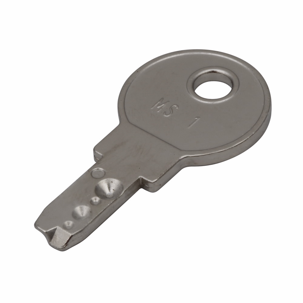 Product image for Cutler-Hammer M22-ES-MS1 M22 pushbutton extra key, M22 Modular Pushbutton Extra Key, 22.5 mm, MS1, IP66, NEMA 4X, 13