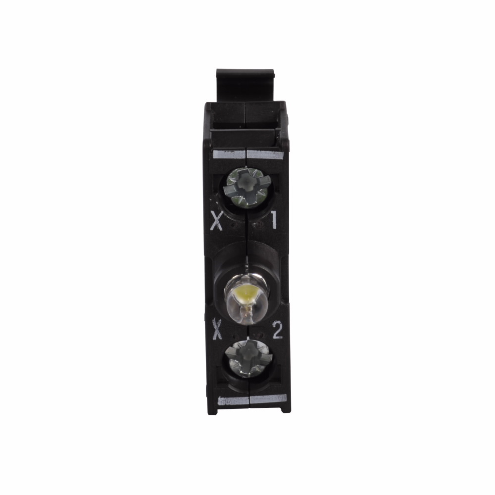 Product image for Cutler-Hammer M22-LEDC-W M22 modular pushbutton, LED Light Unit, Base, Screw, IP66, NEMA 4X, 13, Rk resistance 100, Illuminated, White, 12-30 Vac/dc