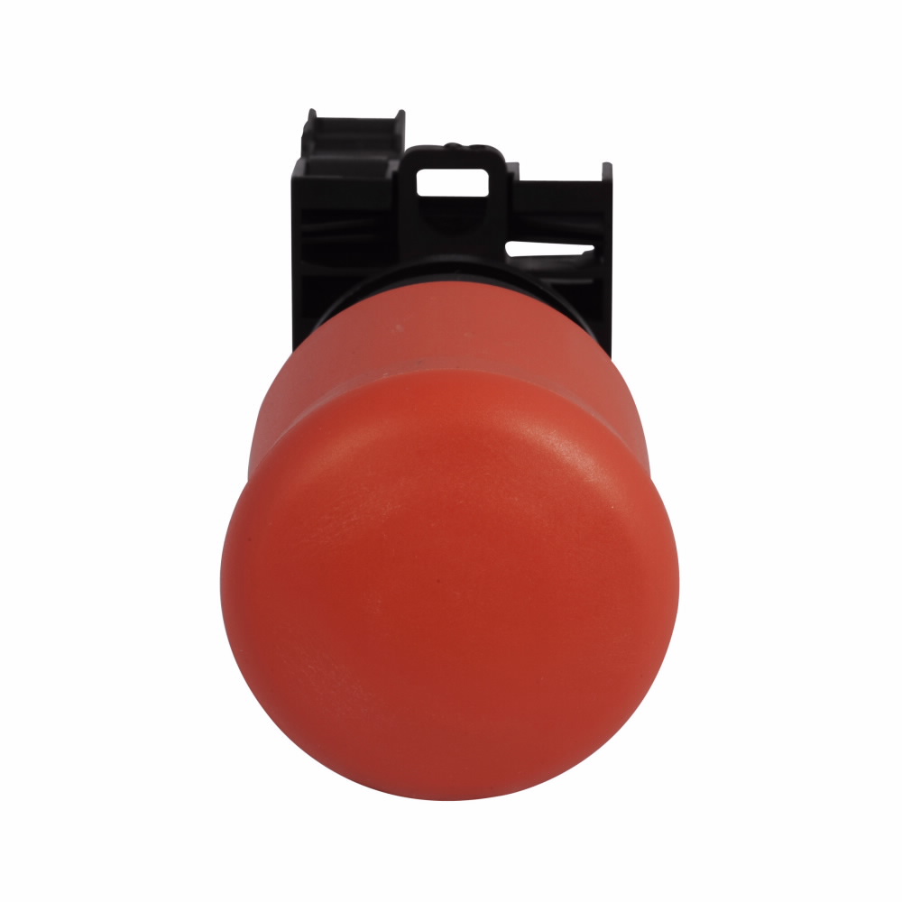 Product image for Cutler-Hammer M22-PV-K12 M22 modular pushbutton, M22 Push-Pull Emergency stop, Complete Device, 22.5 mm, Knob, Maintained, Non-illuminated, Bezel: Silver, Button: Red, 1NO-2NC, IP67, IP69K, NEMA 4X, 13