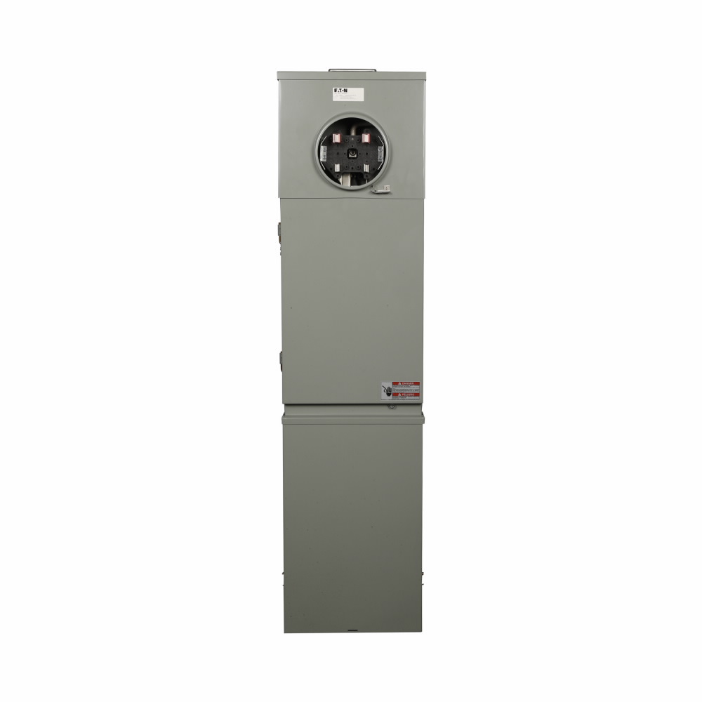 Product image for Cutler-Hammer MHR200P home panel, Metered-ringless, 200A, BWH2200, Pedestal, Circuits: 8, Spaces: 16, No receptacles, NEMA 3R