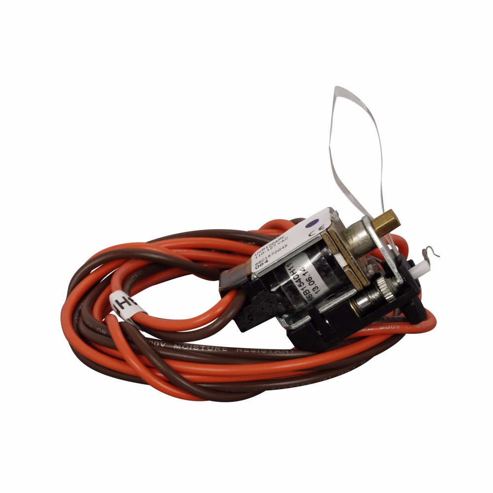 Product image for Cutler-Hammer UVR120APK molded case circuit breaker accessory undervoltage release, Molded case circuit breaker Undervoltage release mechanism, 110-127 V, EG-, JG- and LG-Frame, Frame J-K, Series G, Und