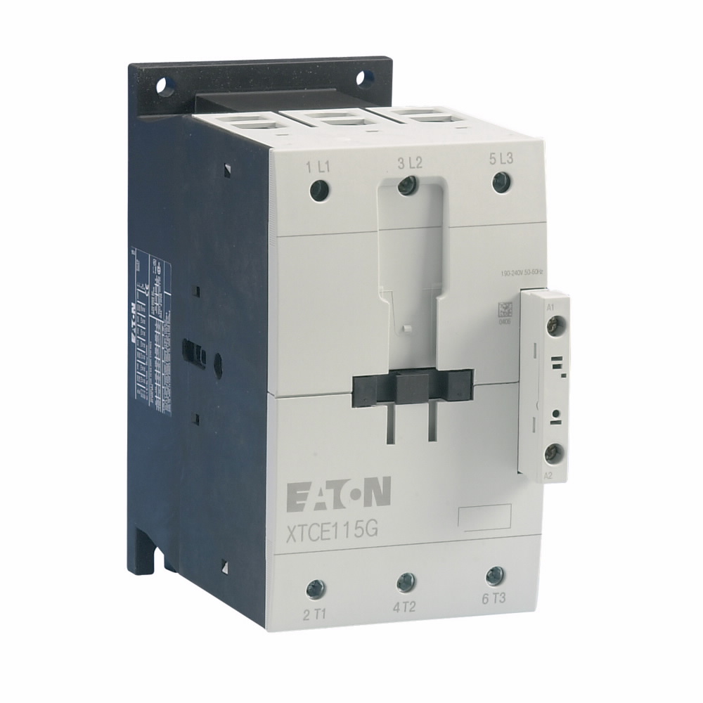 Product image for Cutler-Hammer XTCE170GS1A XT IEC contactor, 170A, Side-mounted, 110 Vac 50 Hz, 120 Vac 60 Hz, 1NO-1NC, 170A, Frame G, 90 mm, 50-60 Hz, 10, 25, 30/40, 60, 125, 125 hp(1/3PH @115, 200, 230/200, 230, 460,