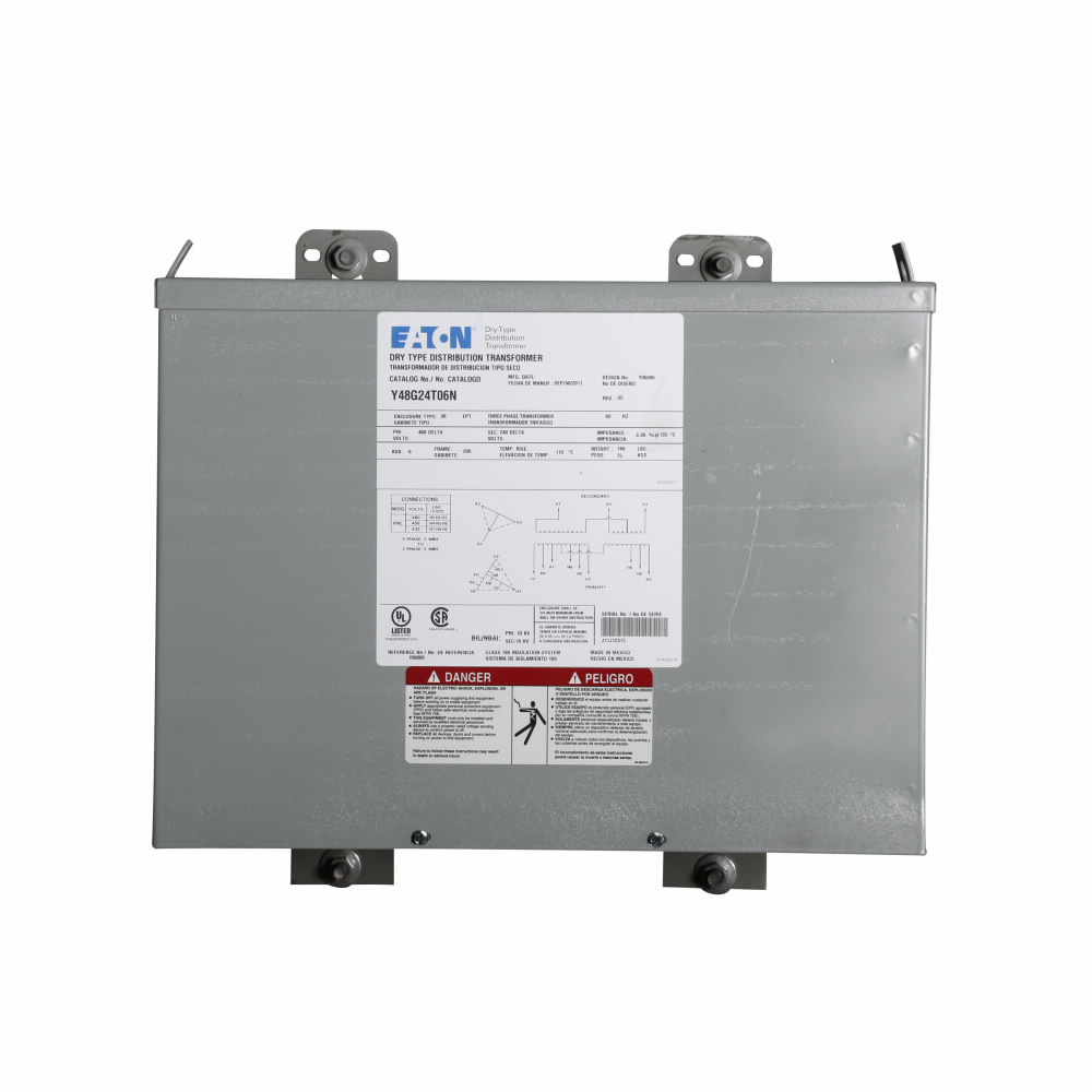 Product image for ETN Y29G47T06 6KVA ENCAPS TX 3PH 20