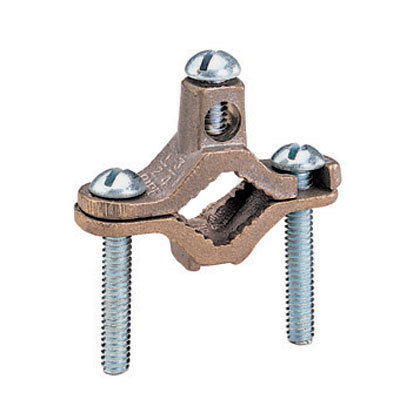 Product image for Panduit KP1-C PAN KP1-C Cable Clamp, Grounding Bronze Pipe Mount, Adjustable