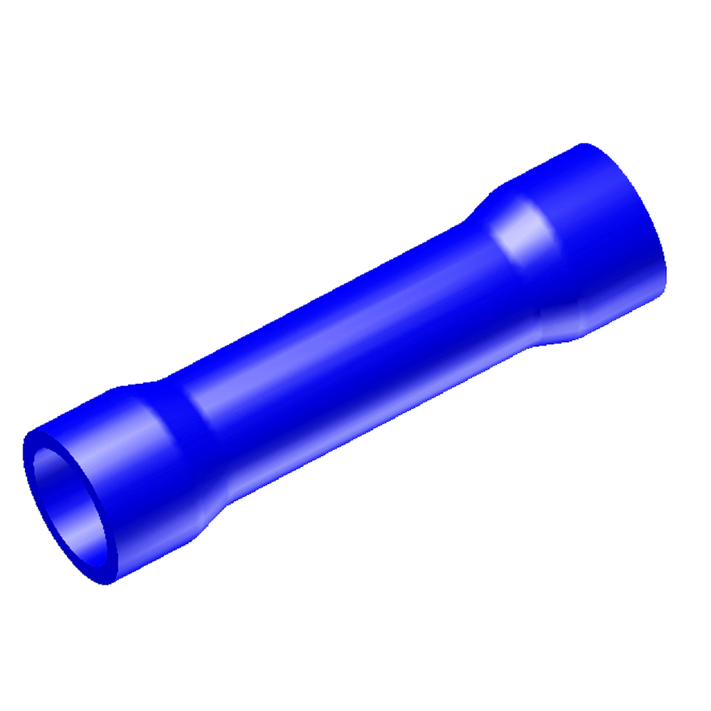 Product image for Burndy SP14 Copper Splice, 16-14 AWG, 1" Splice Length, Vinyl Insulated