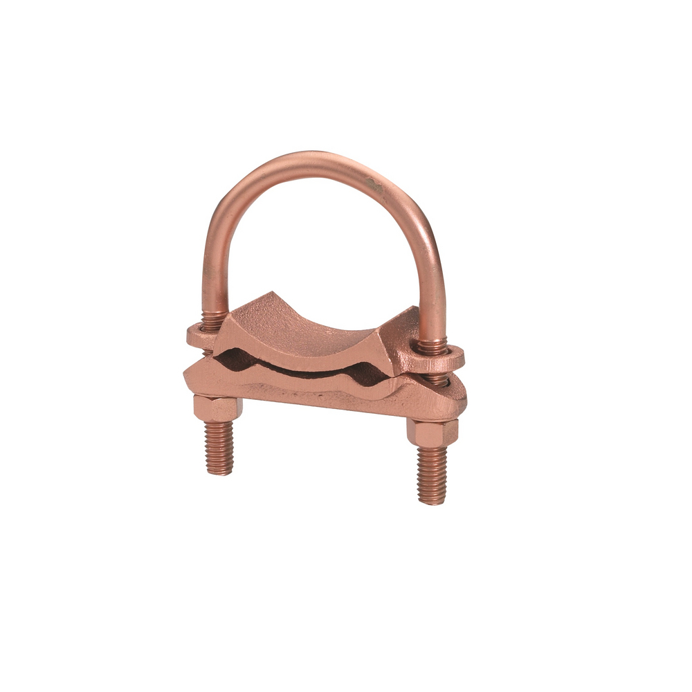 Product image for Burndy GD2026 Mechanical Grounding Connector, 2 Parallel Cables to Rod or Pipe, 4 AWG ( Sol) - 2/0 AWG (Str), 3" to 3-1/2" Rod, 3" Pipe