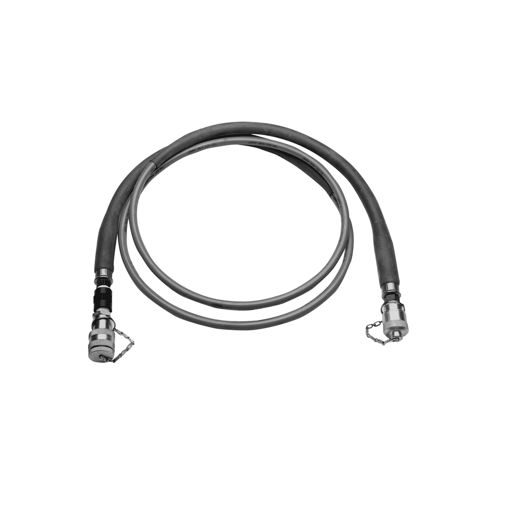 Product image for Burndy PT2990010 Hydraulic Hose, 10' x 3/16" dia N/C, Stackable (M/F), Orange, 10K psi