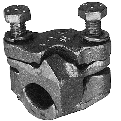 Product image for Burndy QPX3428 VERSITAP™ Mechanical Parallel Clamp for Copper/Copperweld; Accommodates: Run: 250 - 500 kcmil; Tap: #1 - 4/0 AWG